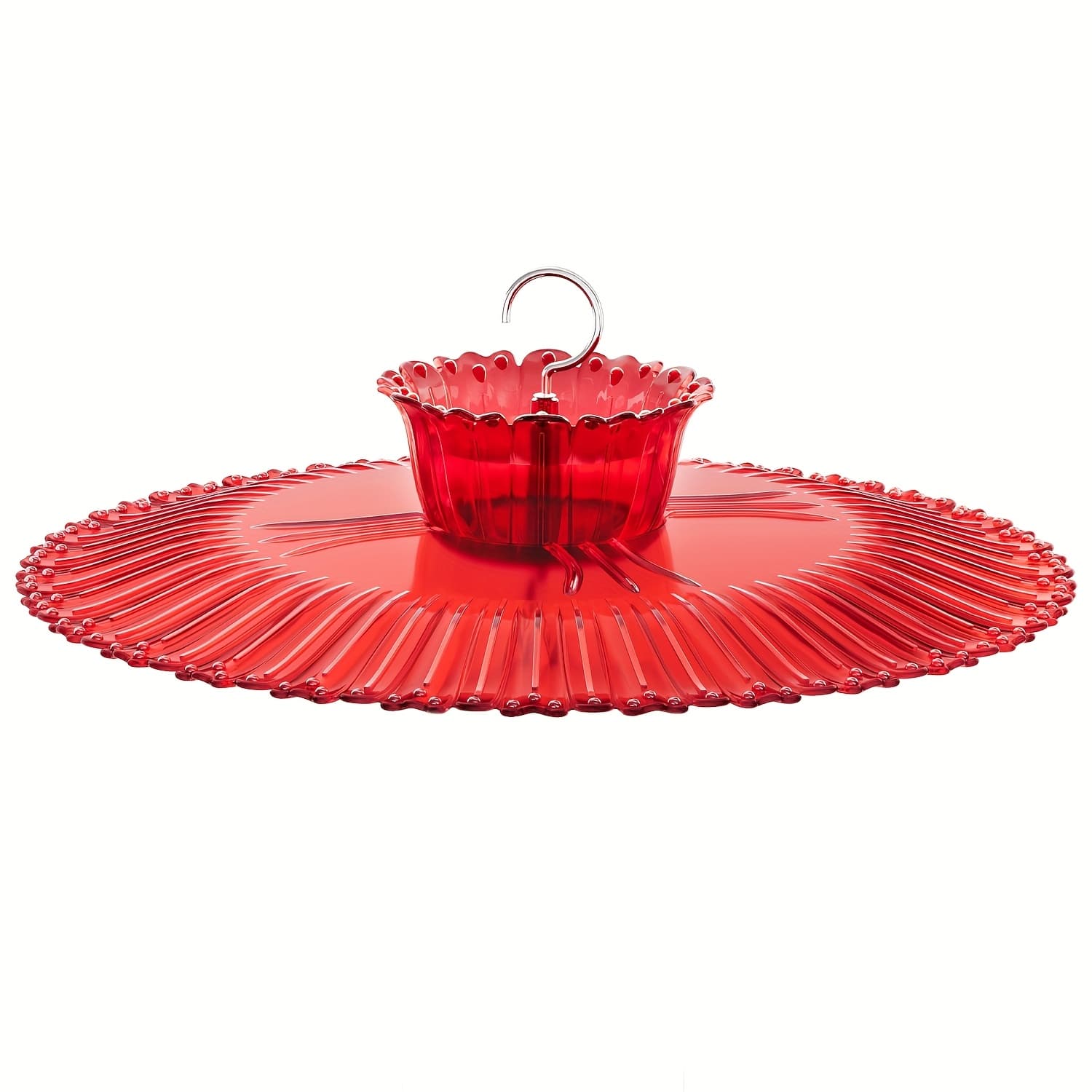 TEMU Iborn Hummingbird Feeders Sun Baffle, Shade Cover Combo, For Hanging Bird Feeder For Outdoors Rain Guard, Red, 10.6inch, Pack Of 1