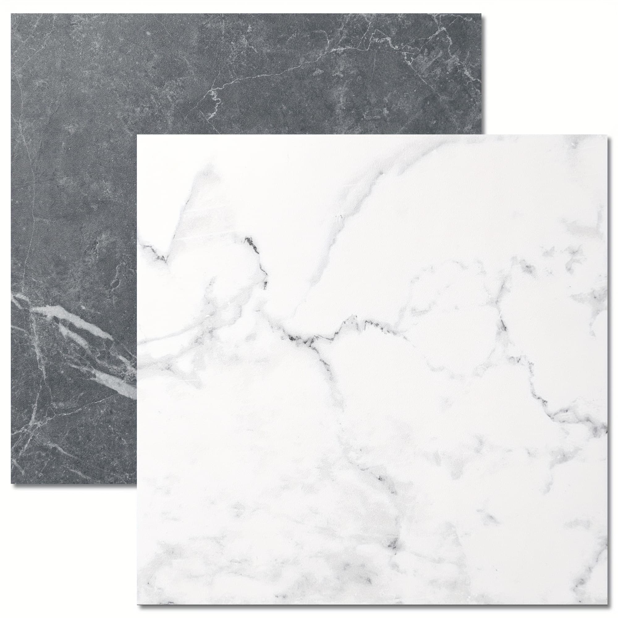 TEMU Art3d 30 Tiles 12 X 12 Inch Peel And Stick Vinyl Floor Tiles, Self Adhesive Waterproof Flooring Planks, 15 Tiles In Black And 15 Tiles In White, Cover 30