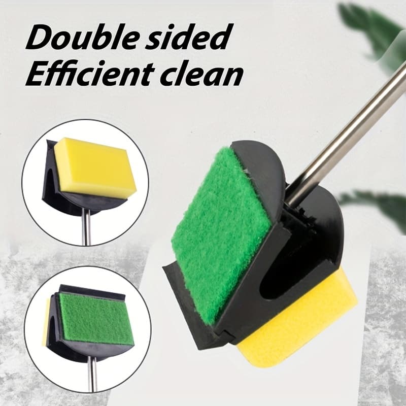 TEMU 1pc Aquarium Fish Tank Glass Plant Cleaning Brush With Floating Window Algae Accessory Tool, High Quality