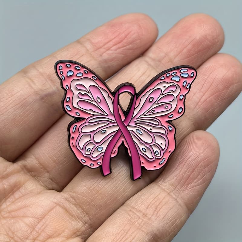 TEMU Brooch Pin Badge Accessory For Women's Breast Awareness