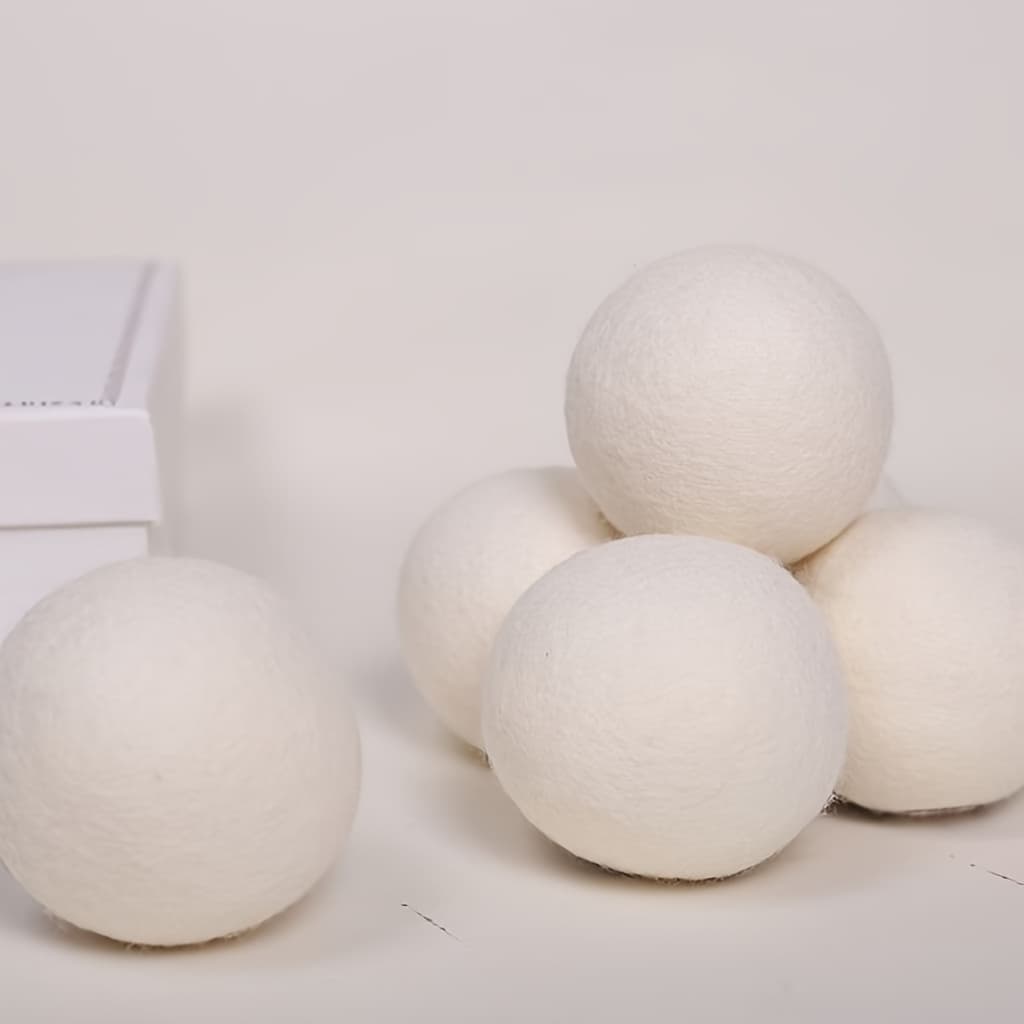 TEMU Laundry Balls - Wool Wraps, 5-pack, Deodorizing When Used With Essential Oils, Reducing Drying Time, Reusable Dry Balls -
