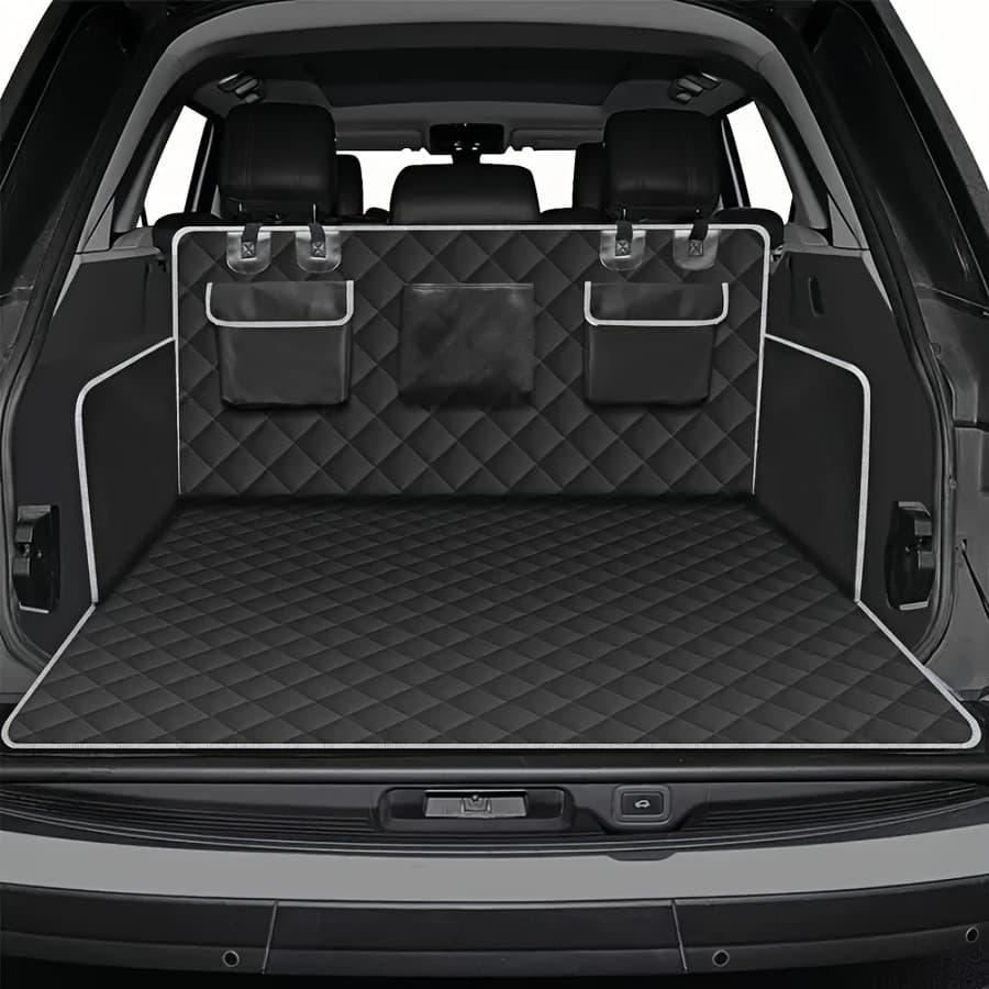 TEMU Cargo Liner For Dogs Designed For Suvs, Sedans, And , Featuring A Bumper Flap Protector, Non-slip Surface, And A Large Universal