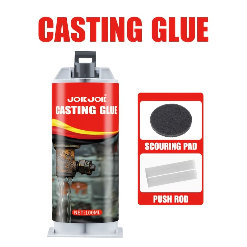 TEMU Ab Epoxy Adhesive For Metal Repair - High Heat Resistant Glue For Car Accessories, Engine Block, & Fix, Leak Sealing For Pipes & Fuel Tanks