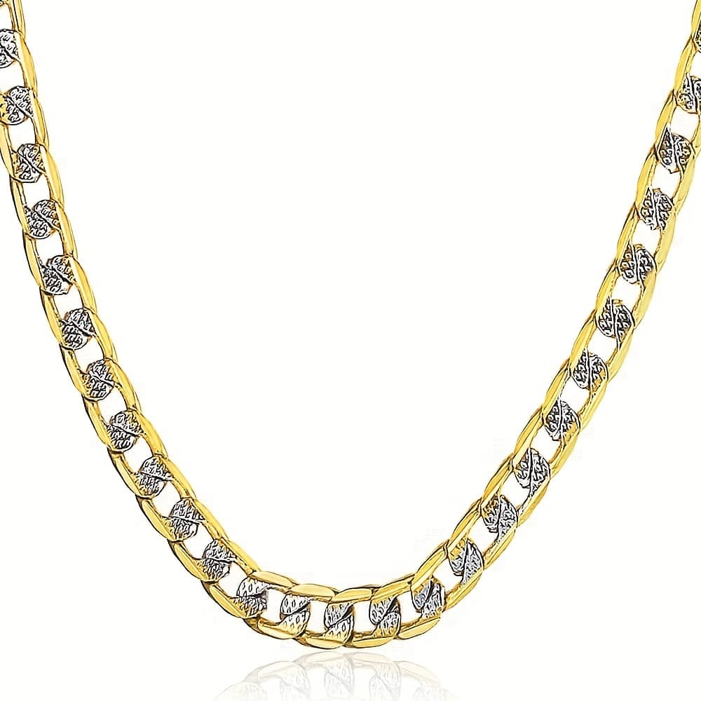 TEMU 4mm Necklace For Men Women Curb Chain Cuban Link Mens Womens Necklace Chains Fashion Jewelry