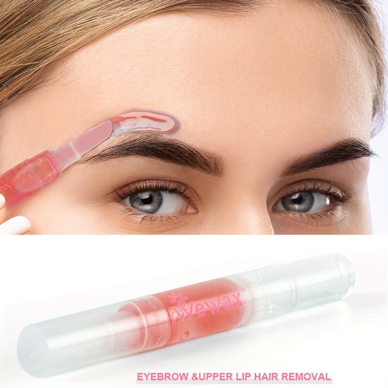 TEMU 1pc Wewax Wax For , Fast-acting Soft Wax For Eyebrow And Upper Lip, Suitable For Body, Cheeks, And Bikini Area - Normal Skin Type, Rose Scented