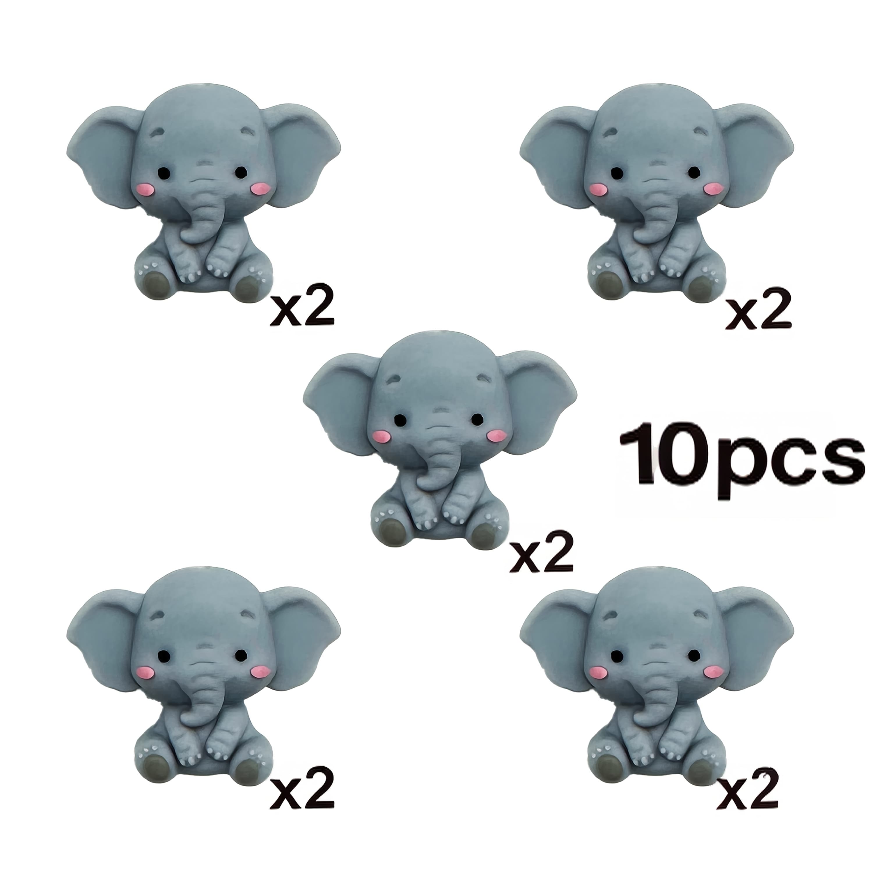 TEMU 5/10 Elephant Style Mixed Silicone Round Beads Loose Beads Silicone Beads Handmade Necklace Plastic Pen Beaded Bag Chain Mobile Phone Chain Bracelet Jewelry Supplies Beads