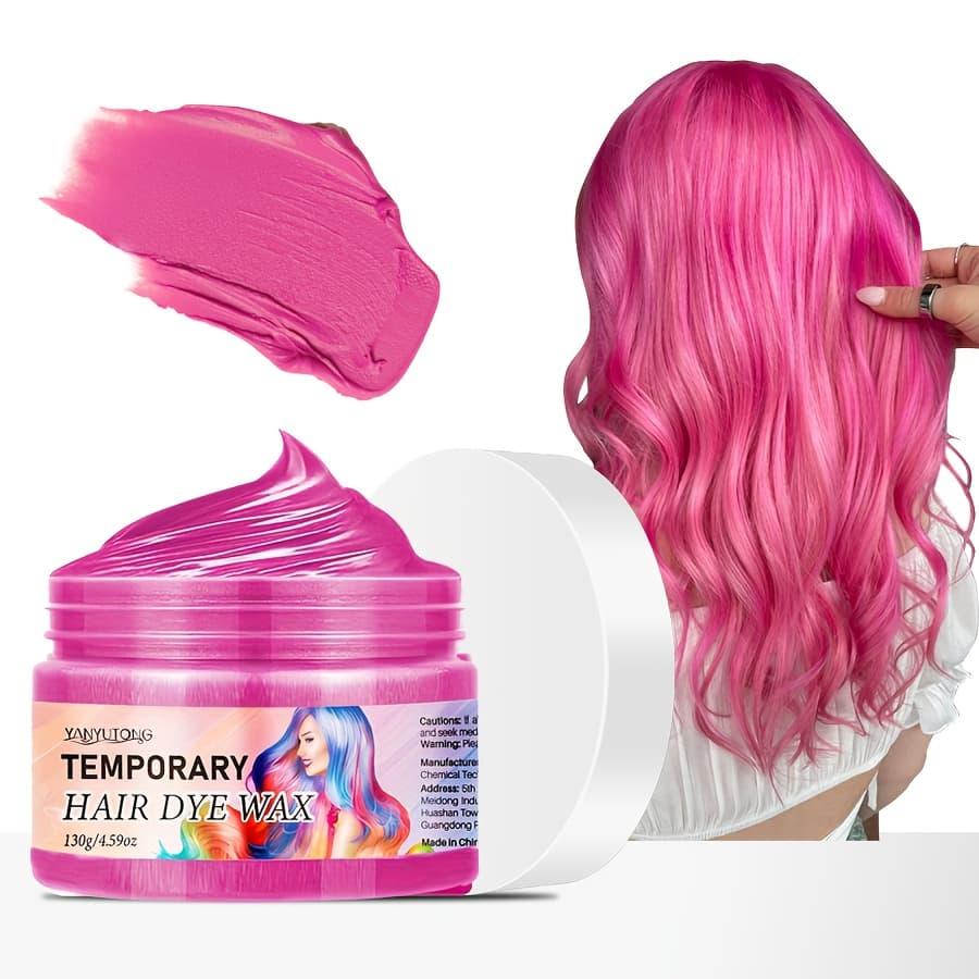 TEMU 130g Temporary Hair Dye, Hair Dye, Suitable For Temporary Party , Hair Styling, Dyeing, Hair Wax, Colors, Quick Hair Dye, A Must-have For Halloween