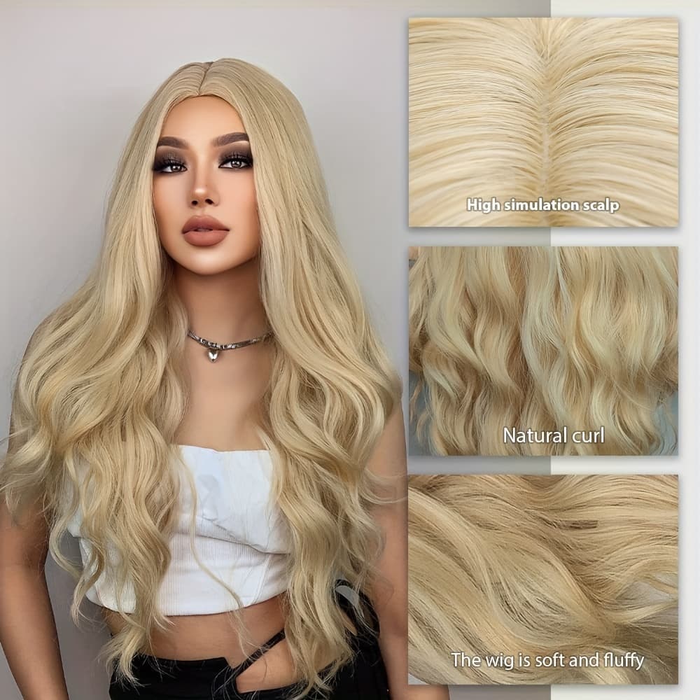 TEMU : 613 Body Wave Glueless Wig - Synthetic Wig