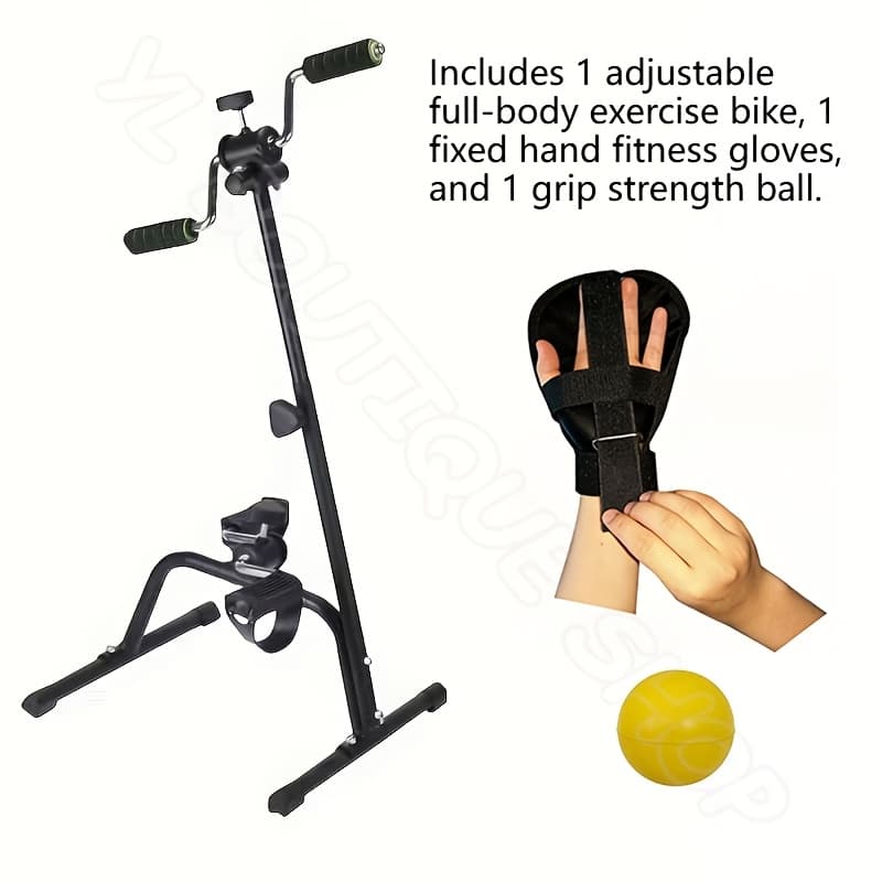 TEMU Adjustable Full Bike For The Elderly - Chain Drive, Hydraulic Resistance, - Ideal For Home Fitness And Training