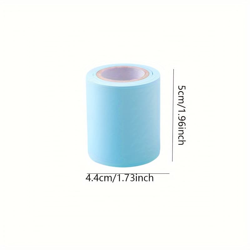 TEMU Design Memo Tape Refill, Low Tack Adhesive Paper Sticker For Diy Crafts, School Supplies, Bookmark Accessories - English Language, Assorted Colors (blue/pink/green/yellow), Stickers