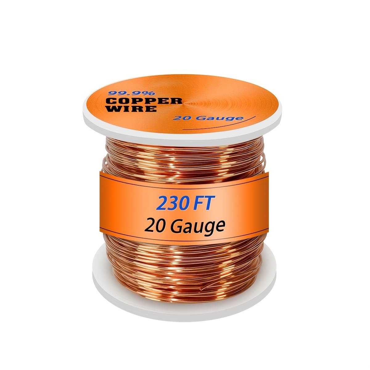 TEMU 20awg 230ft 20 Gauge Copper Wire, Soft Pure Copper Wire For Jewelry Making, 0.8mm Diameter Copper Jewelry Wire, 99.9% Bare Copper Wire For Electroculture Gardening Plants