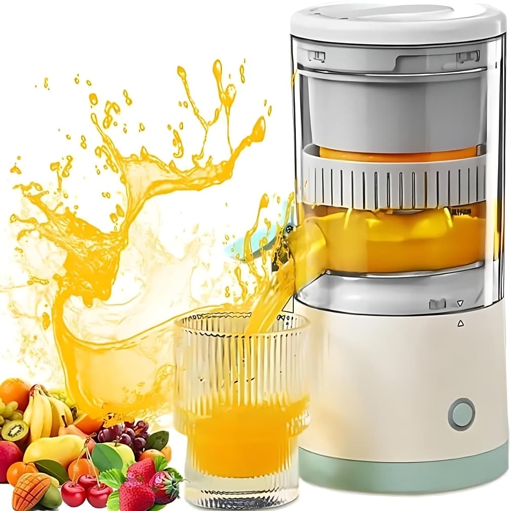 TEMU Usb- Electric Juicer Suitable For Oranges, Lemons, Kiwi, Grapefruit & Citrus - Portable Citrus Press With Removable Base,, Separation System For Extraction, Travel, Kitchen
