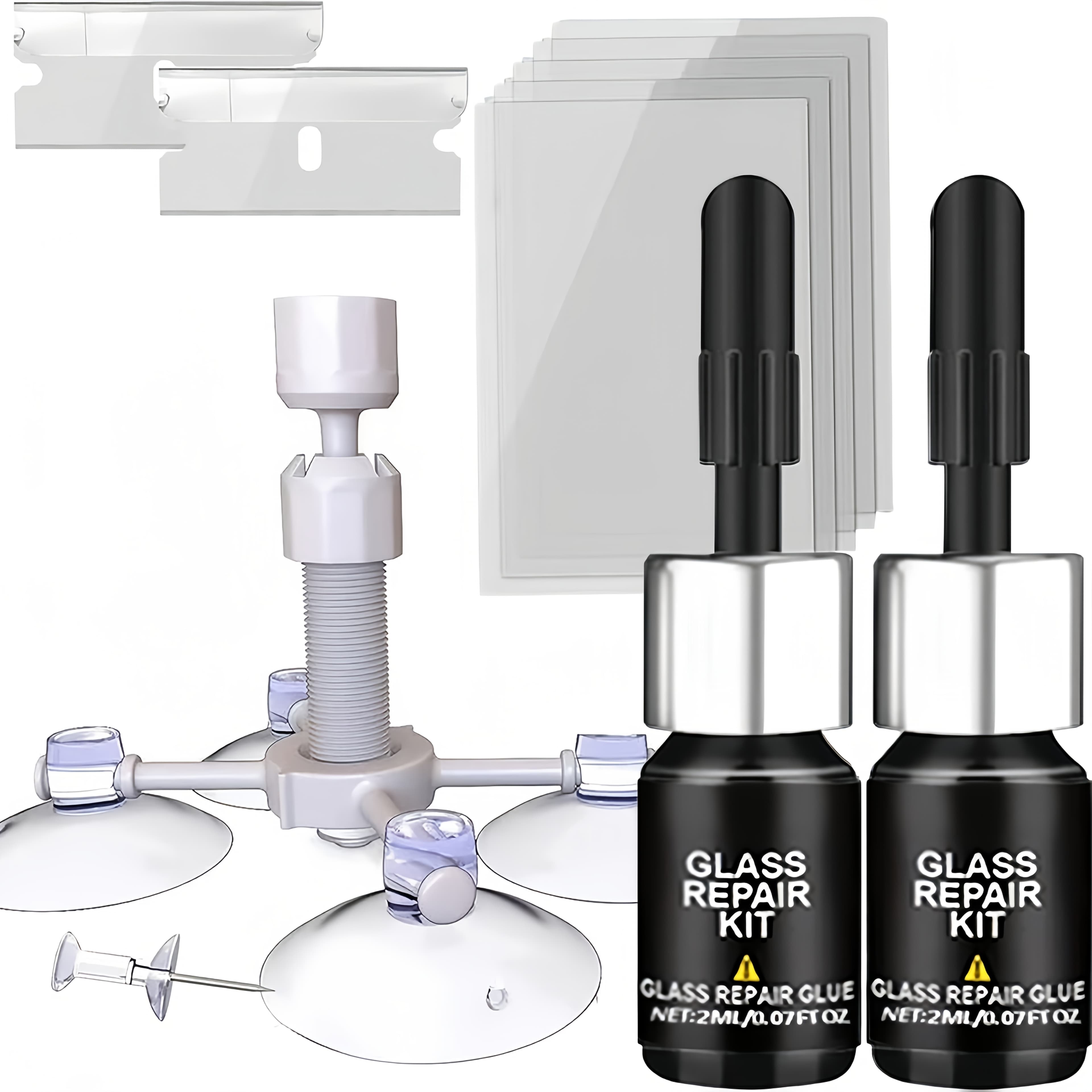 TEMU Windshield Repair Kit, Windshield Crack Repair Kit, Windshield Chip Repair Kit, Windshield Repair Kit For Chips And , Rock Chip Repair Kit Windshield, 15 Min With