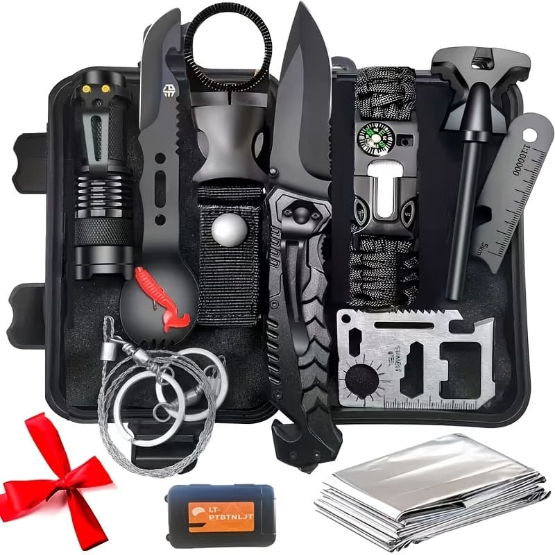 TEMU Men' Kit | And Outdoor Adventure Essentials Ranging From 12 To 115pcs | Handle Camping, Hiking, And Emergencies | The Perfect Valentine's Day Gift For Dad And Husband | Survival Tool Kit