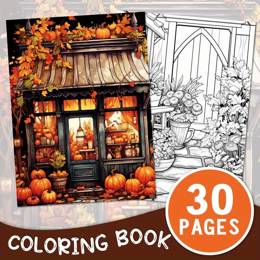 TEMU 30 Pages Coloring Book, A4 Size Art Activity For Adults & Relax & - The