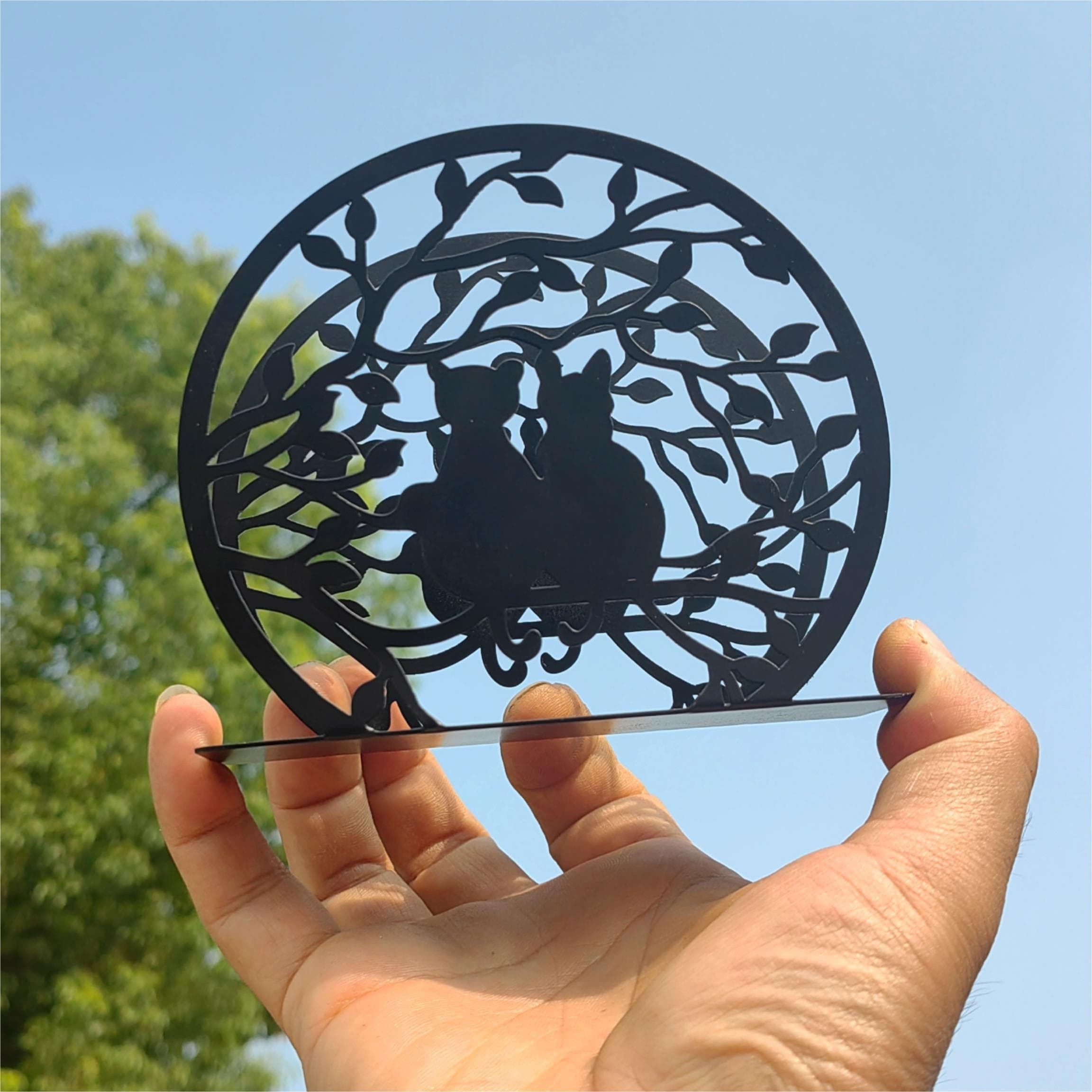 TEMU Elegant Wrought Iron Napkin Holder - Vertical Desktop Tissue Dispenser For Kitchen & Dining Room Decor