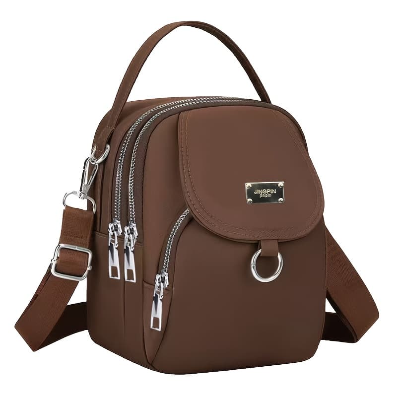 TEMU Men'-shoulder Bag - Neutral Men's And Women' Shoulder Bag Single-shoulder Bag Casual And Fashionable Plain Color Multi-pocket Versatile Small Bag [random Zipper ]