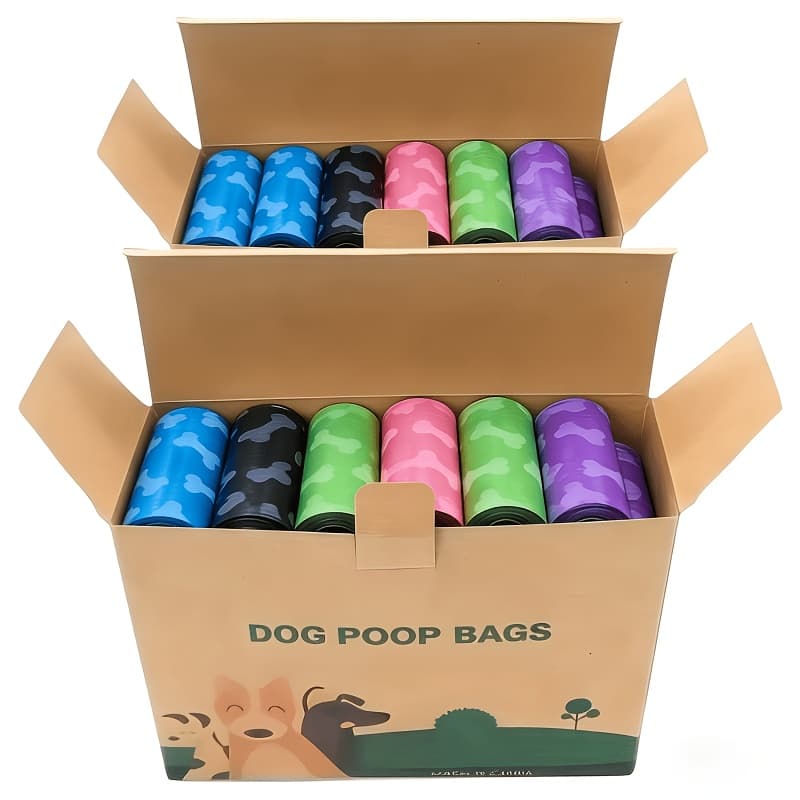 TEMU 5 Rolls 120 Count Leak-proof Odor Poop Bags, Thickened Scented Pet Waste Bags For Dog Poop Cat Litter Box, Heavy Duty Leak-proof Waste Bag
