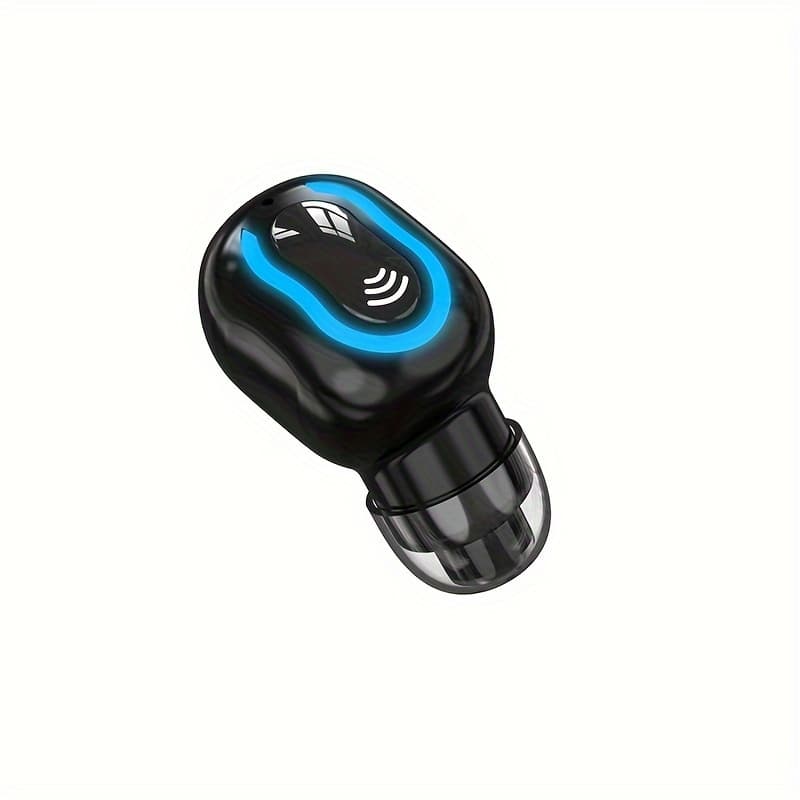 TEMU 1 Pc Wireless Earphone Long Standby With Microphone Mini Invisible Headset In-ear For Running Gym Exercising Cycling Sports For Ios/
