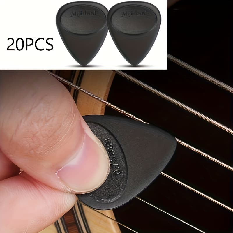 TEMU 20pcs Non-slip Guitar Pick Acoustic Electric Pick Adjuster -0.7mm Thickness-fast Guitar Accessories