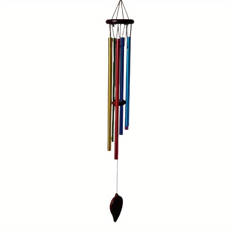TEMU Large Wind Chimes Outside, Soothing Aluminium Memorial Sympathy Wind Chime, Suitable Outdoor Garden Patio Decor, Gift For Mom Women Neighbors (28 Inches Colorful)