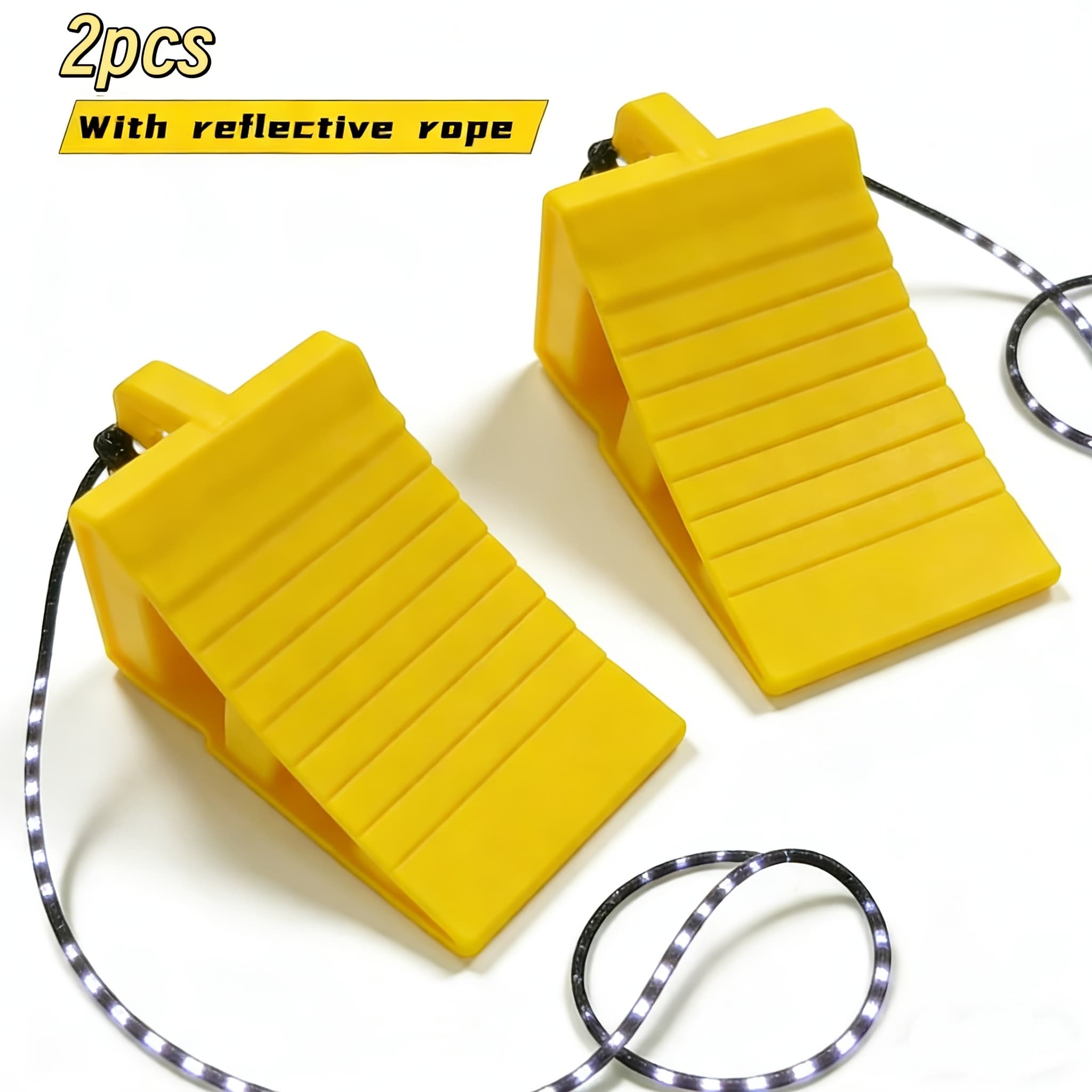 TEMU Wheel Chocks Non-slip Plastic Rv Wheel Trailer Chock For Most Tyre Sizes.a Gift , Husbands, And .