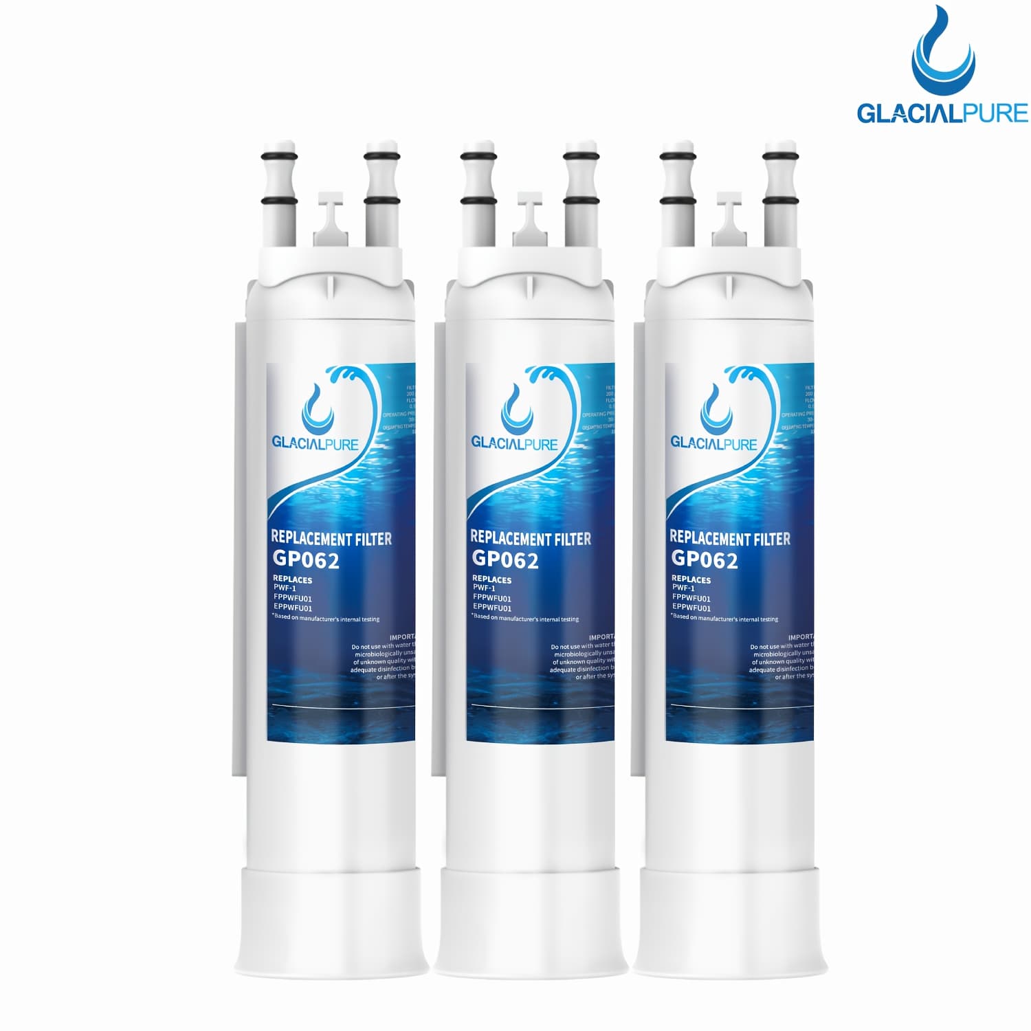 TEMU 3/6pcsgp062 Compatible With , Purepour Pwf-1, Eppwf01, Pwf-1, Glacalpure Refrigerator Water Filter