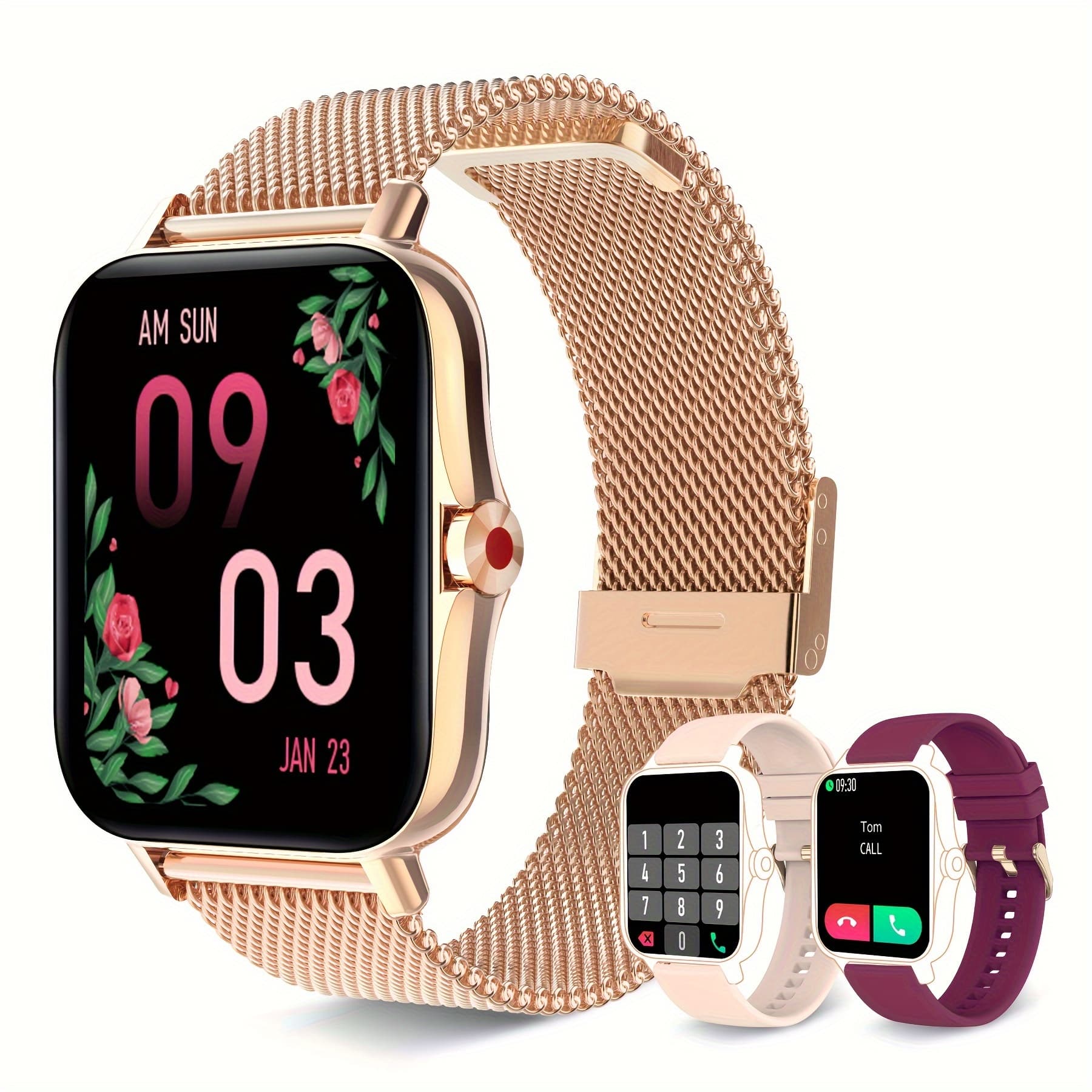 TEMU A Women's Smartwatch Compatible With Iphone And Phones, With A Health /message Review/assistant/ Mode/music Watch, Making It A Great Watch For Women