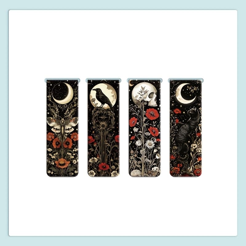 TEMU 4pcs Magnetic Bookmarks With - Moth, - , Students & Teachers