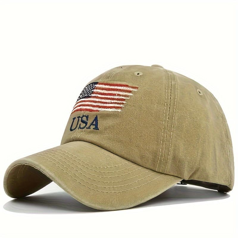 TEMU 2pcs American Flag Embroidered Denim Baseball , . July 4th , Hats For Women
