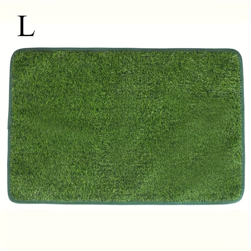 TEMU Reusable & Washable Dog Grass Mat - Artificial Lawn For Pet Training, Easy-clean Pee Pad With Non-slip Backing, Perfect For Indoor Or Outdoor Use