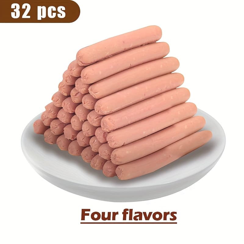 TEMU 16pcs/32pcs//5.29oz High Meat Content No Sausage Sticks - All Breed Sizes Dog Treats For Small & Large Dogs (poodle, Golden Retriever
