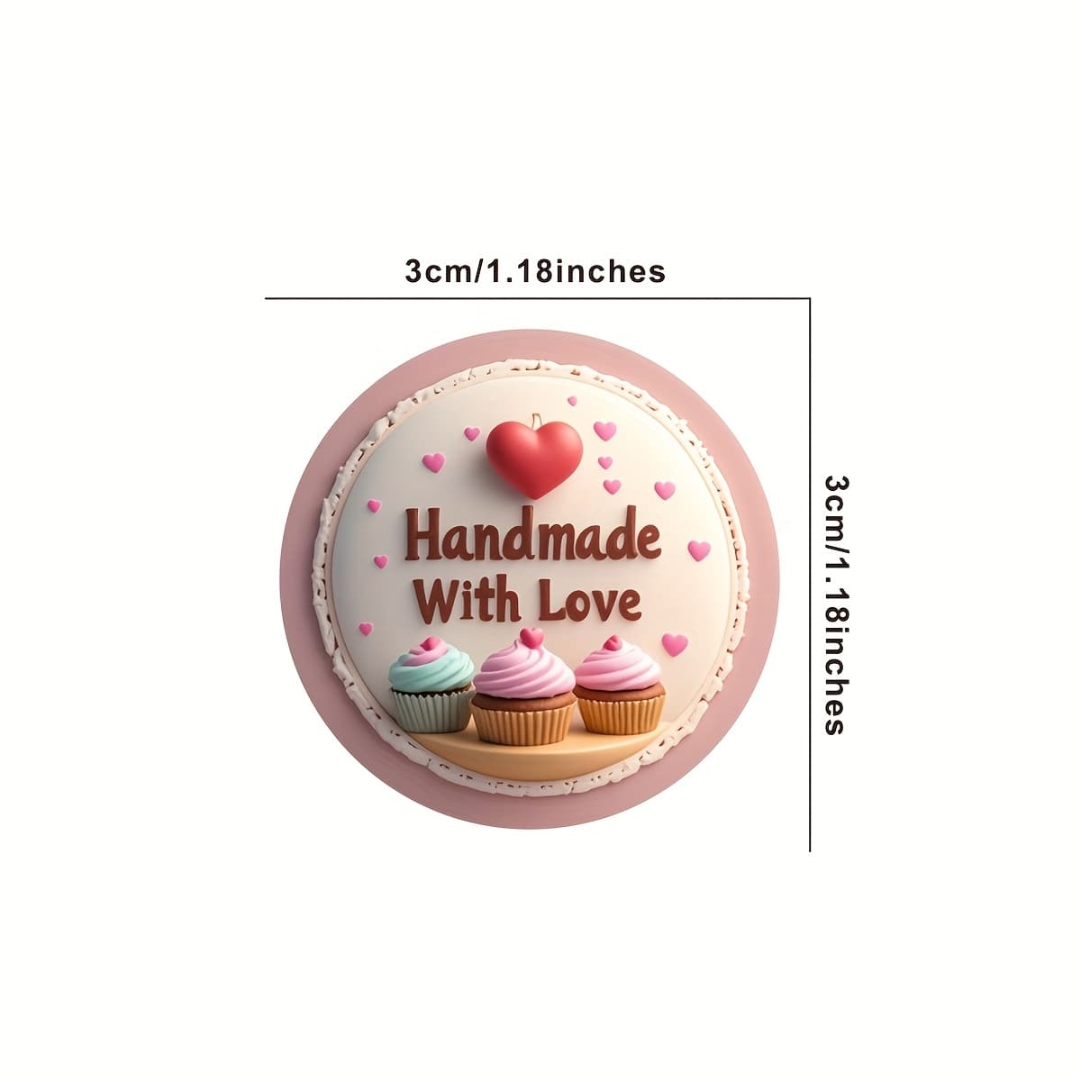 TEMU 200pcs Per Pack, Baking Packaging, Bread Stickers For Small Baking Businesses, Sealing Stickers Suitable For Gift Wrapping, Online Retailers, Local Shops, Giveaways, And Handmade Products