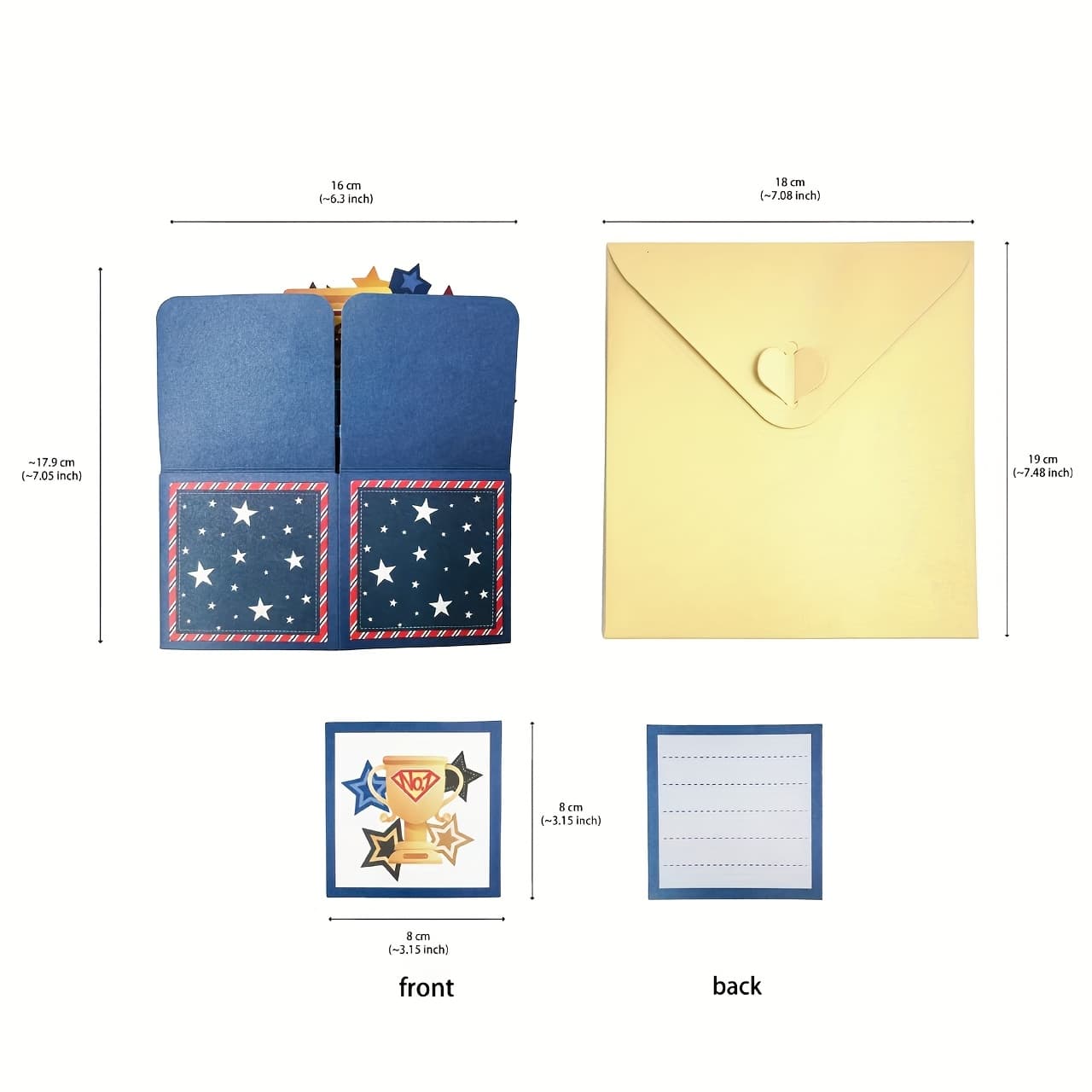 TEMU Pop-up Best Dad Greeting Cards With Envelopes - Themed Surprise Gifts For Father's Day, Birthday, Wedding, Engagement, Valentine's Day - A Multi-occasion Celebration Card For Anyone