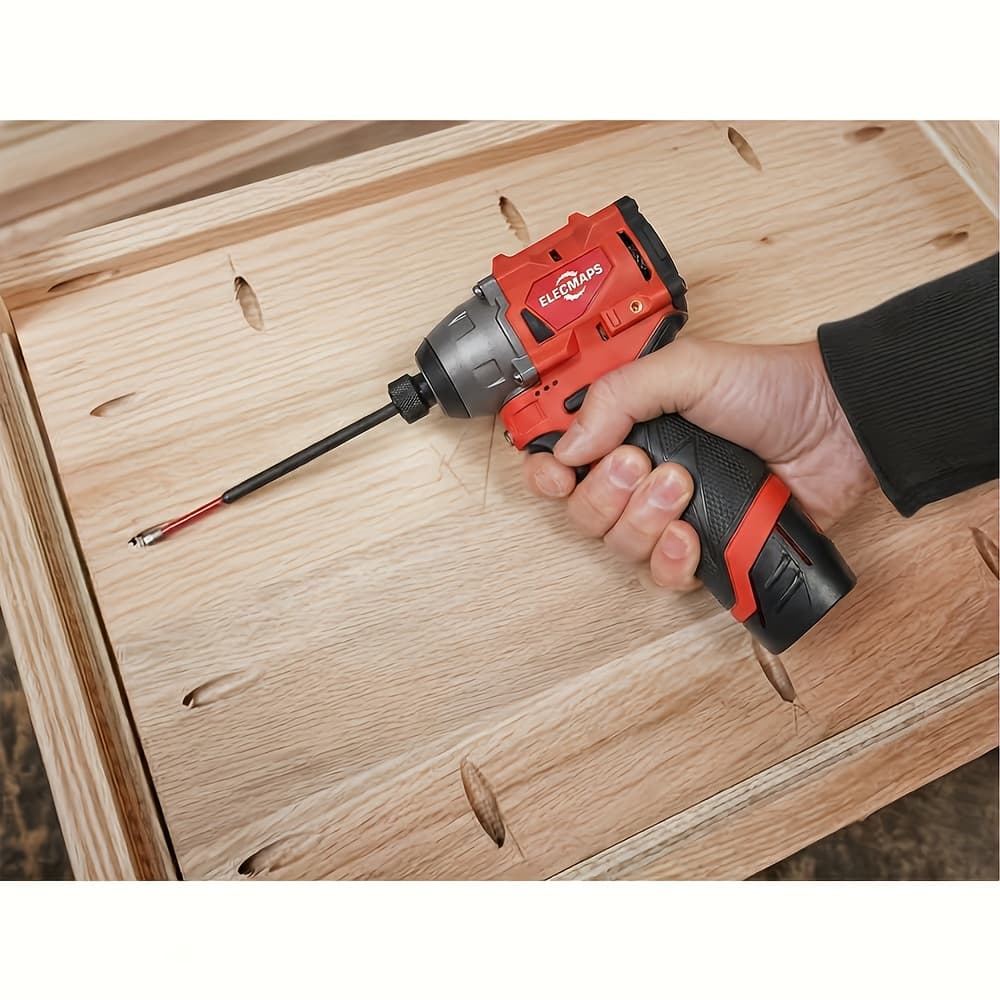 TEMU 1/4 Inch Impact Driver, Cordless, Brushless Motor, Compact And Portable, Ideal For Tight Spaces, Gift For Men