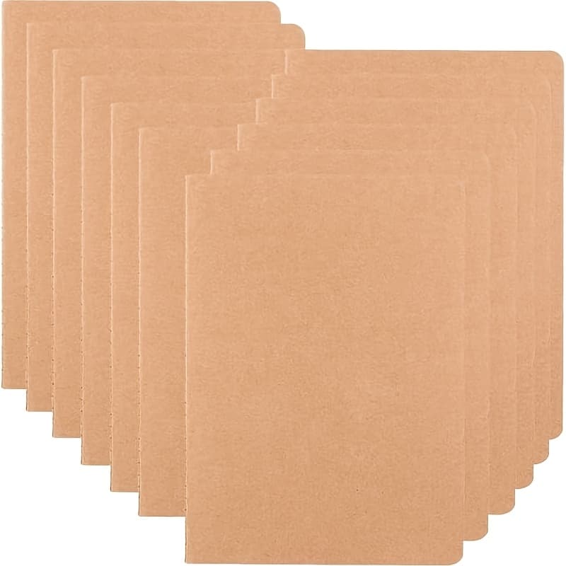 TEMU 6 Pack A5 Lined Notebook Large Capacity Cover College Ruled, Lined Paper Composition Journal Theme Notebook Notepad, 60 Pages, 8.3" X 5.5", Great For Students And Travelers Note Taking