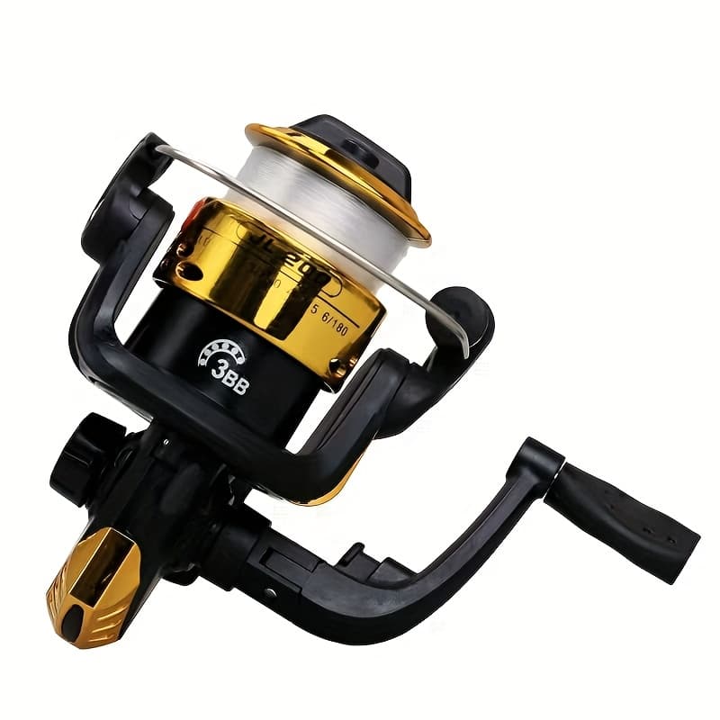 TEMU Fishing Wheel With Line Fishing Wheel Fishing Wheel Rock Fishing Wheel Fishing Gear Road Sub-pole Fishing Wheel Fishing Supplies Stainless Steel Head Fishing Wheel