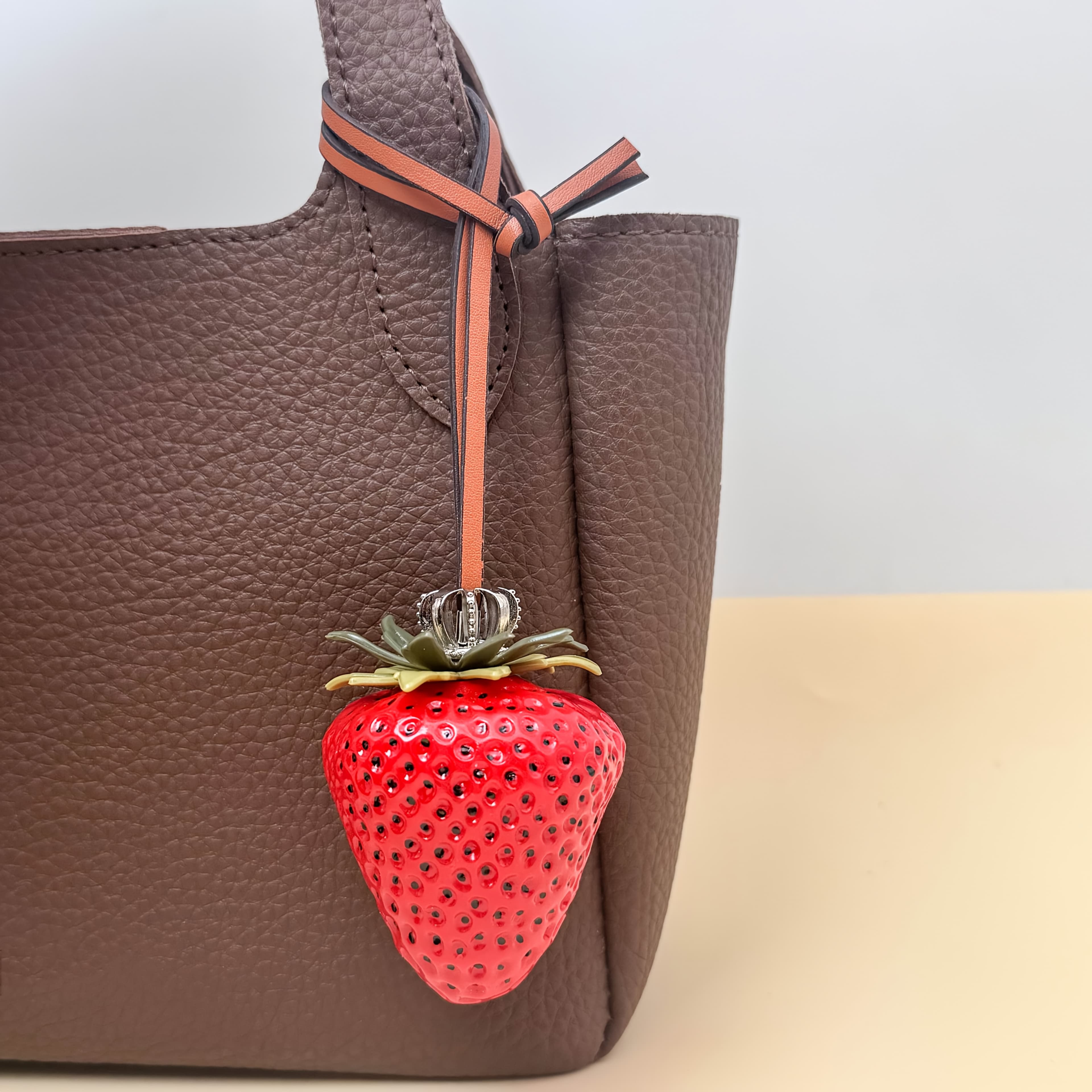 TEMU Fruit Bag Charm, Cute Strawberry Bag Charms, Purse Charms For Handbags, Accessories Decor For Women, Gifts For Halloween, Birthday, Wedding