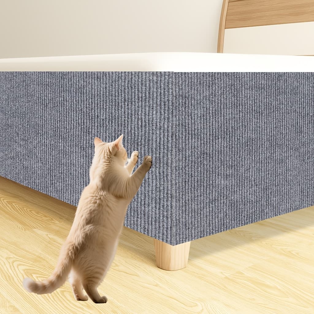 TEMU Cat Scratching Board | Protective Film, Cut-to-size, Strong Self-adhesive Non-slip Mat, Suitable For Bedside Cat Climbing Frames, Scratch-resistant, , Durable, Soft And Safe