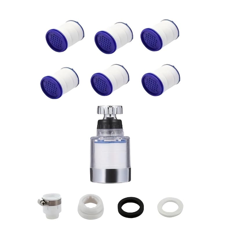 TEMU Faucet Water Purifier, 360° Rotating Sink Filter Faucet, Filter, Can Remove , Fluoride, And Hard Water, Suitable For Families, And Hotels, Halloween, Christmas And Festival Gifts