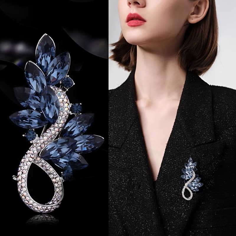 TEMU Fashionable And Delicate High-end Luxury New Brooch, Suitable For Daily, Banquet, Party Gathering, An Accessory For Coats, Jackets, Suits, Scarves. A Birthday Present For On Holidays