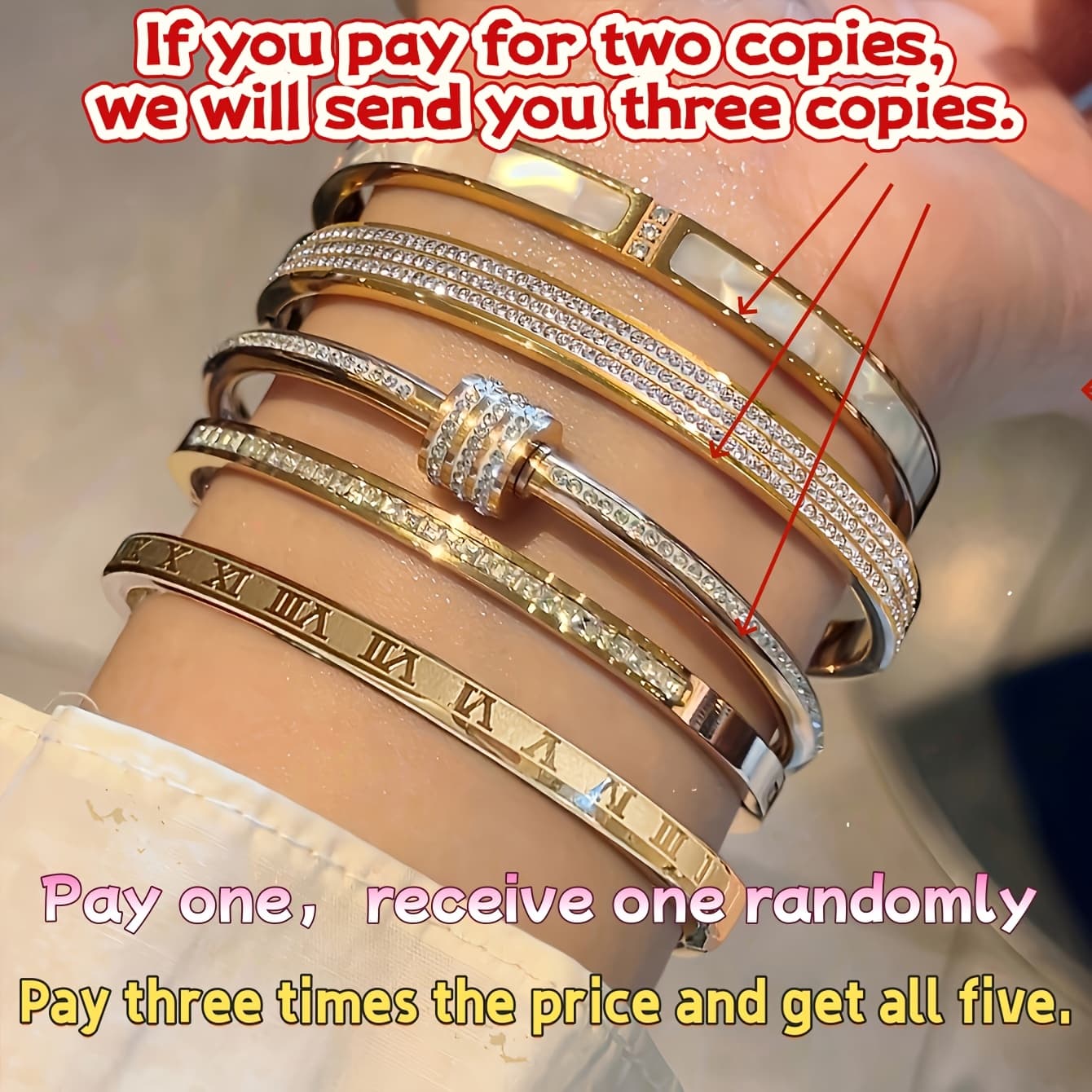 TEMU 1pc -plated Alloy Adjustable Bracelet - Elegant French Style Unisex Jewelry Suitable For , Valentine' Gift, Wedding,, Daily Wear - Wearable Accessory