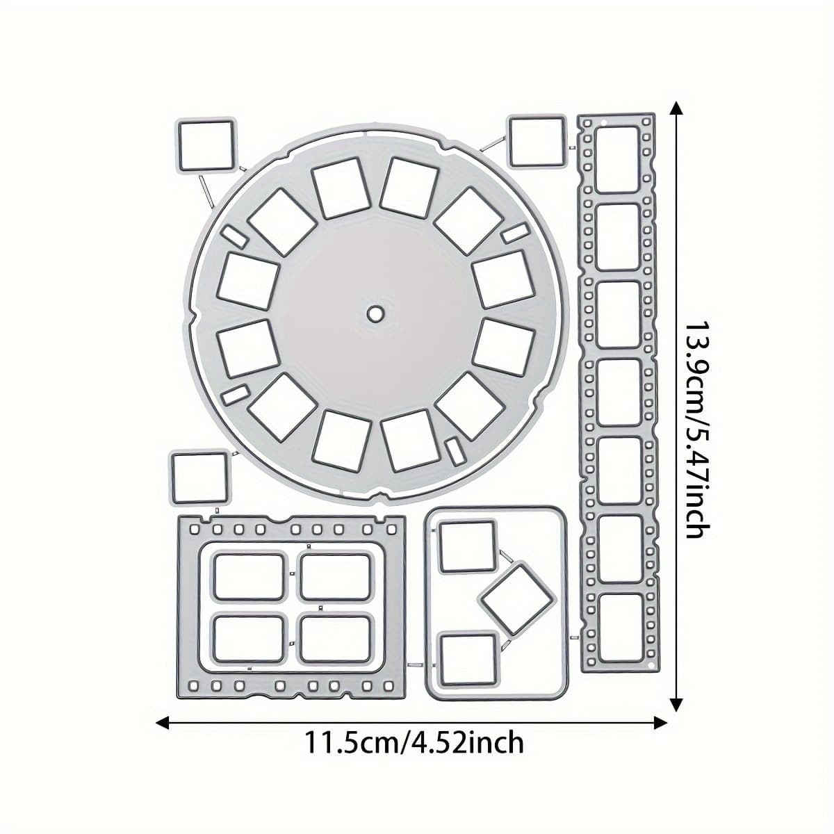 TEMU 1pc Paper Crafting Tool, A Metal Cutting Die For Decorations For Greeting Cards And Albums, Ideal For Father's Day, , And Graduation Celebrations