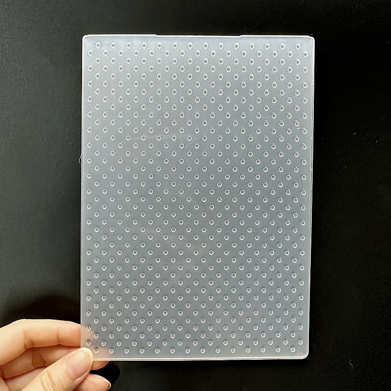 TEMU Polka Dot Pattern Embossing Template, Plastic 3d Textured Mold, Suitable For Handmade Card Making And Crafting With Cut Paper