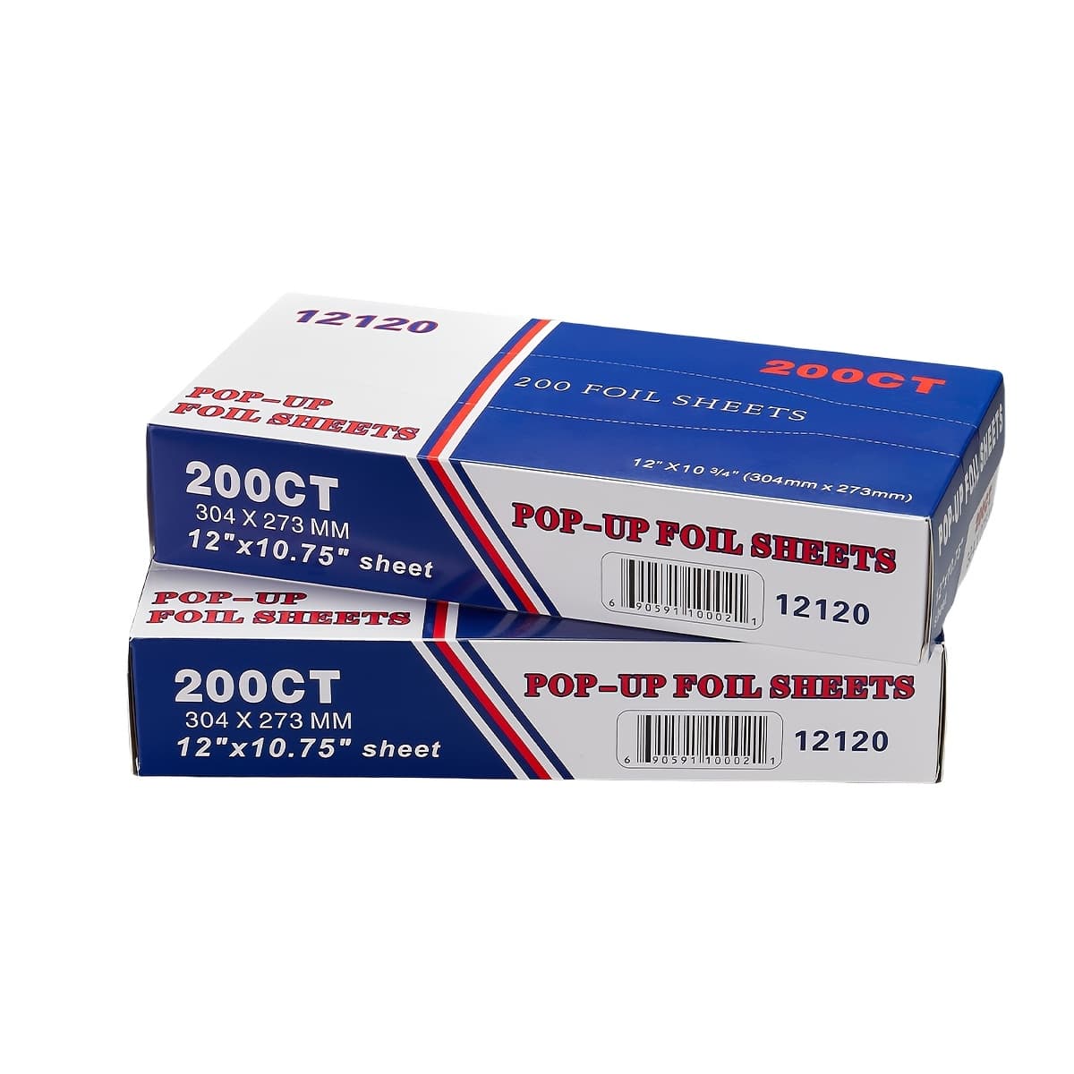 TEMU 2pcs/1pcs Box Of 200 Pre-cut Aluminum Foil Sheets - 12" X 10.75" Heat- Foil For Food Wrapping, Grilling & Freezing, Convenient Pop-up Dispenser
