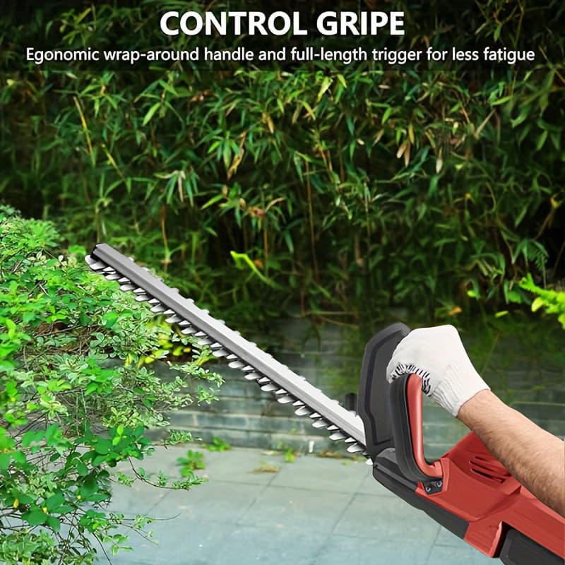 TEMU Hedge Trimmer, 21v Bush Trimmer Handheld Hedge Cutter Grass Shrub Trimmer Lightweight & Compact Trimmer