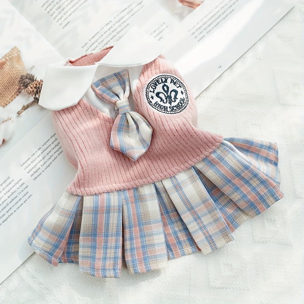 TEMU Pet Autumn Winter Dress, Cat Clothes And Supplies