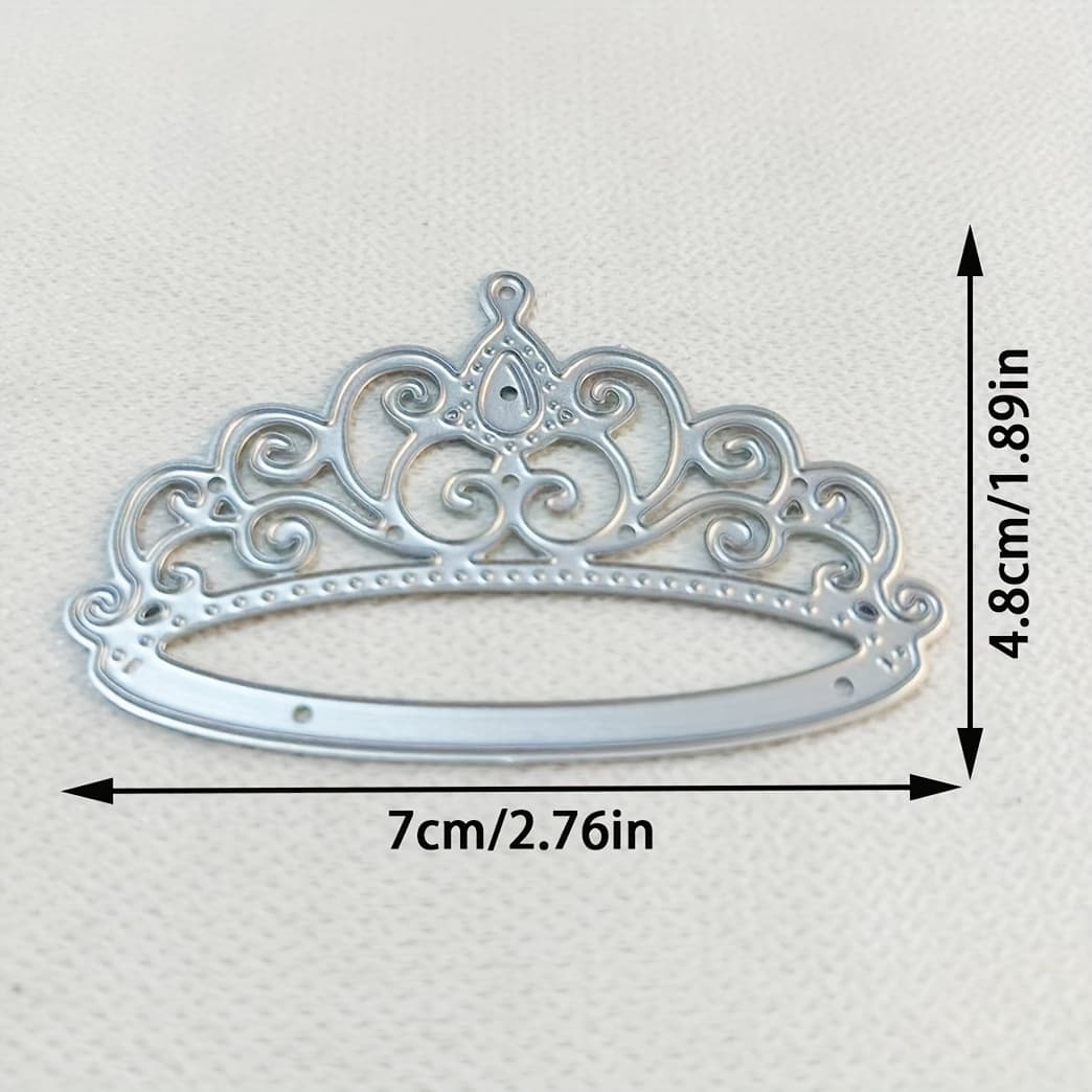 TEMU 1pc Crown Metal Die Cut, Diy Scrapbooking Embossing Stencil, Handmade Greeting Card Making Metal Cutting Dies, Gift Card Making Tools
