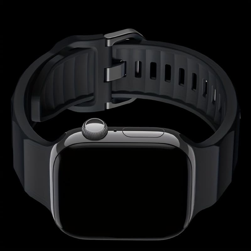 TEMU Sport Band Compatible With Iwatch Ultra 2/ Compatible With Watch Bands For Men 49mm 46mm 45mm 44mm 42mm Silicone Strap For Iwatch Bands Se 10 9 8 Iwatch