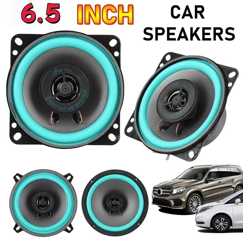 TEMU 6.5 Inch Car Speakers 160w Hifi Coaxial Subwoofer Universal Automotive Audio Music Full Range Frequency Car Stereo Speaker Christmas Gifts, Halloween, Christmas Decorations